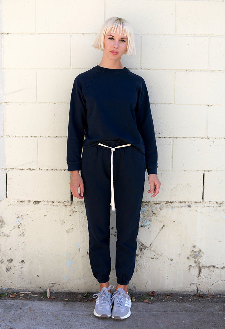 the sweatpant - faded black