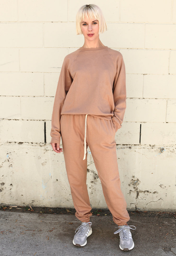 the raglan sweatshirt - sweet potato