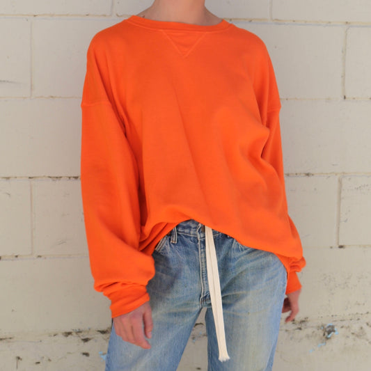 the oversized sweatshirt -  safety orange