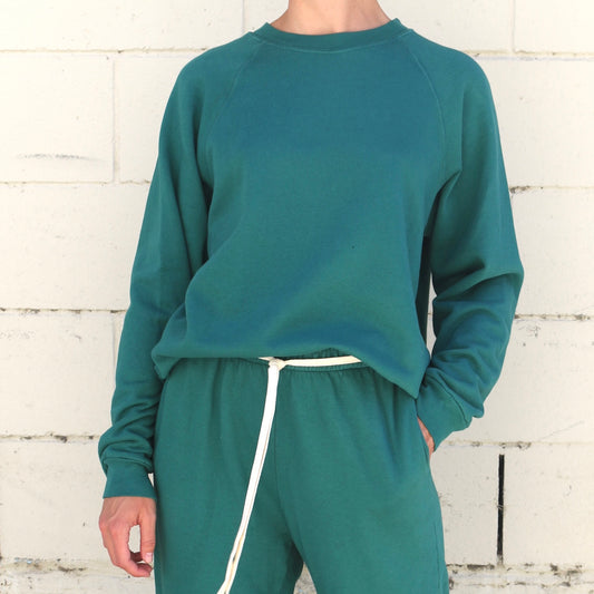 the raglan sweatshirt - forest green