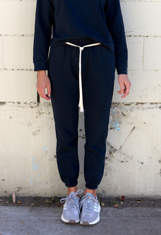 the sweatpant - faded black