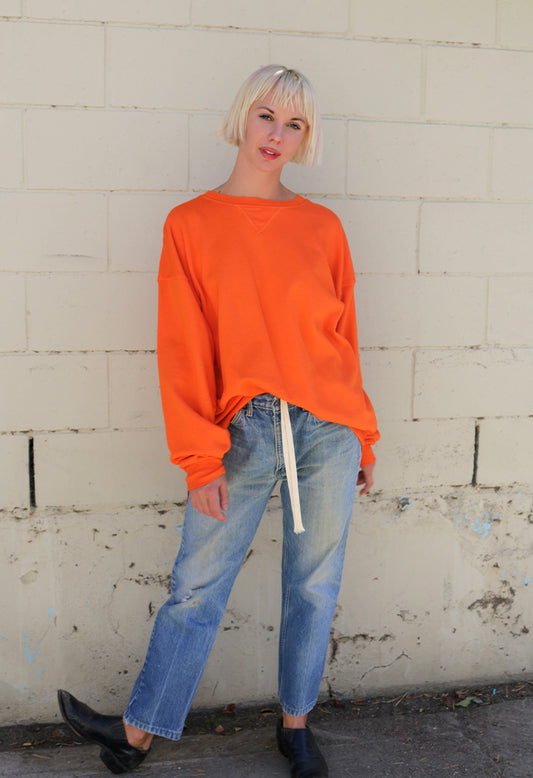 the oversized sweatshirt -  safety orange