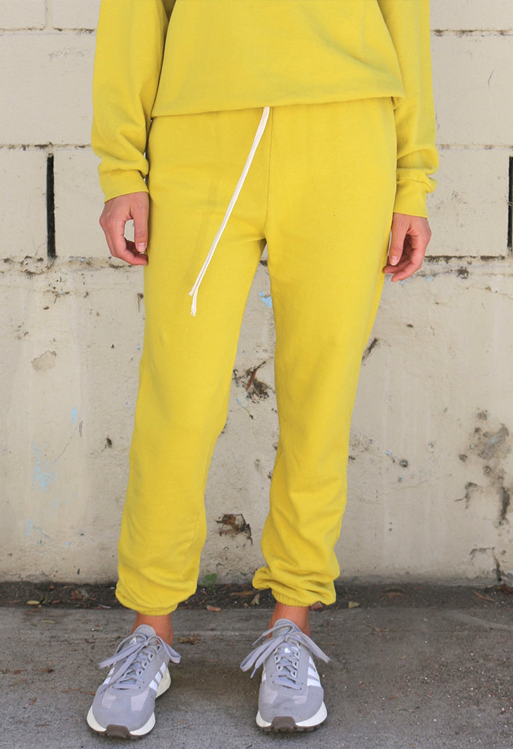 the sweatpant - mustard yellow