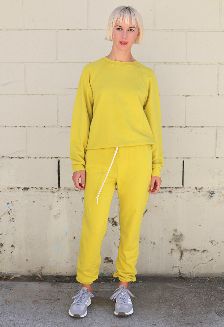 the sweatpant - mustard yellow