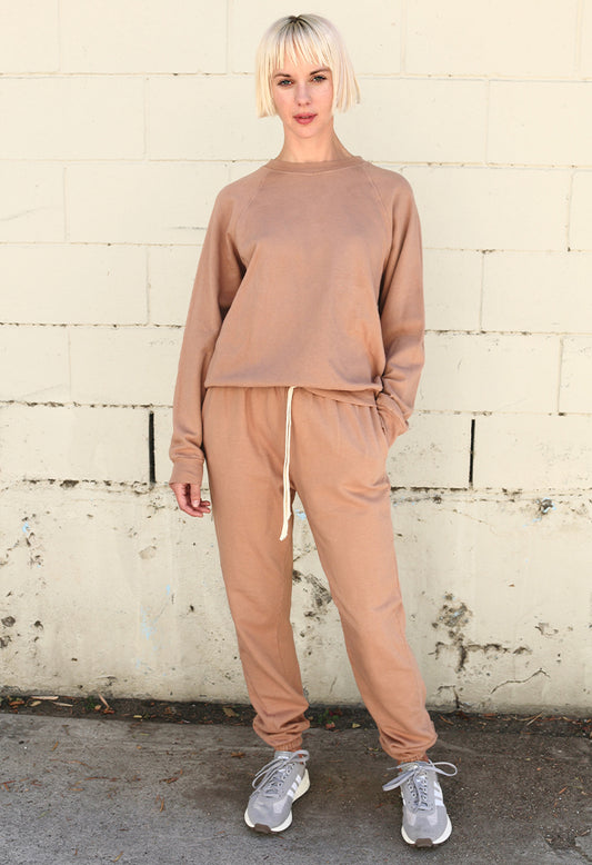 the raglan sweatshirt - sweet potato